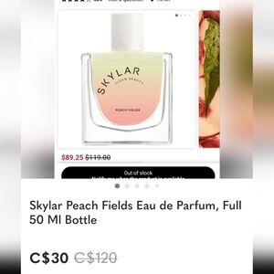 Skylar Peach Fields Eau de Parfum, No Top Hense The Price